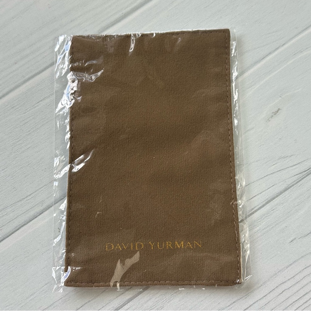 David Yurman Jewelry Polishing Cloth Authentic Silver Cleaning Cloth Tan